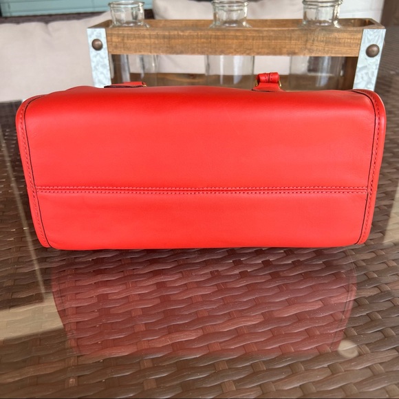 Coach Limited Edition Red Vermillion Madison Satchel #17995 - Picture 5 of 7